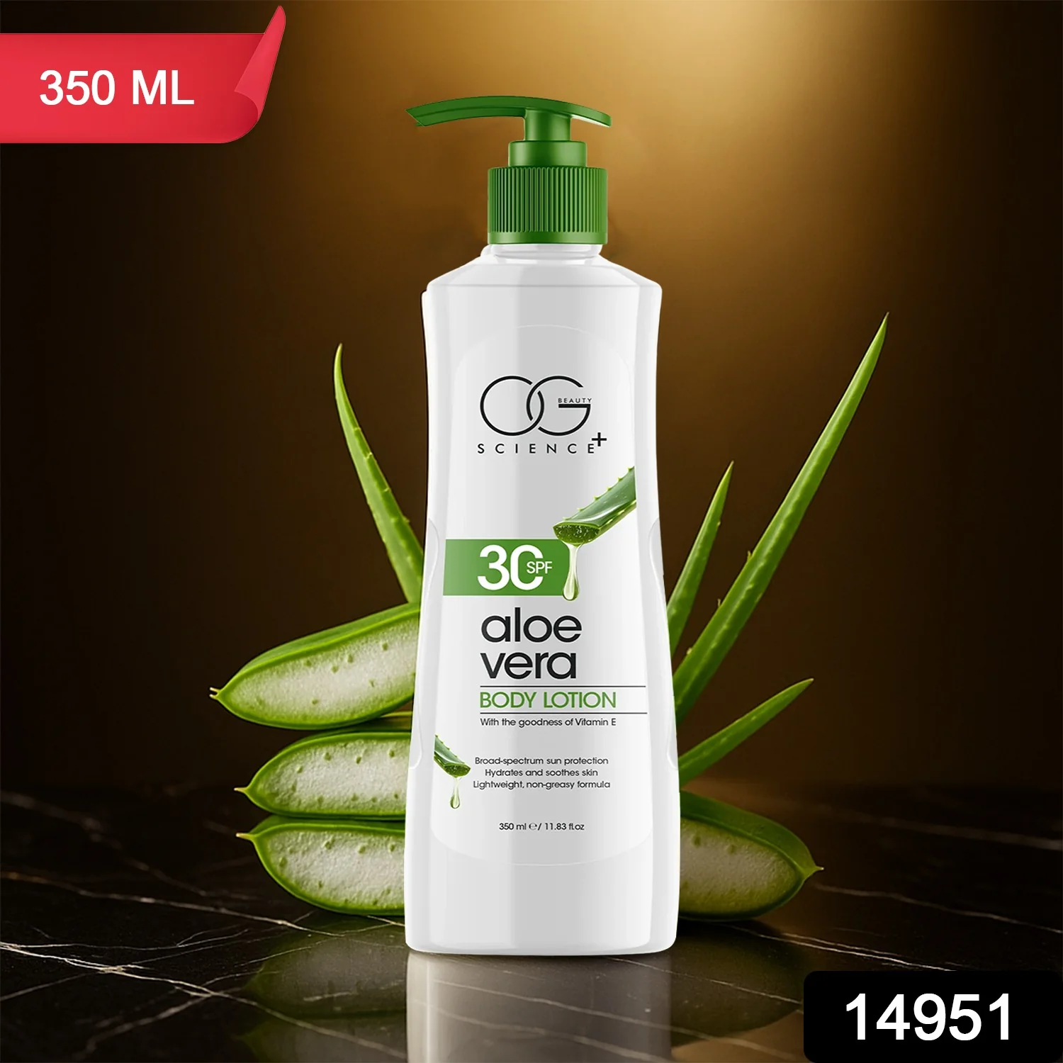 OG Beauty Science Aloe Vera Body Lotion (350ML / 1 Pc) - Image 2