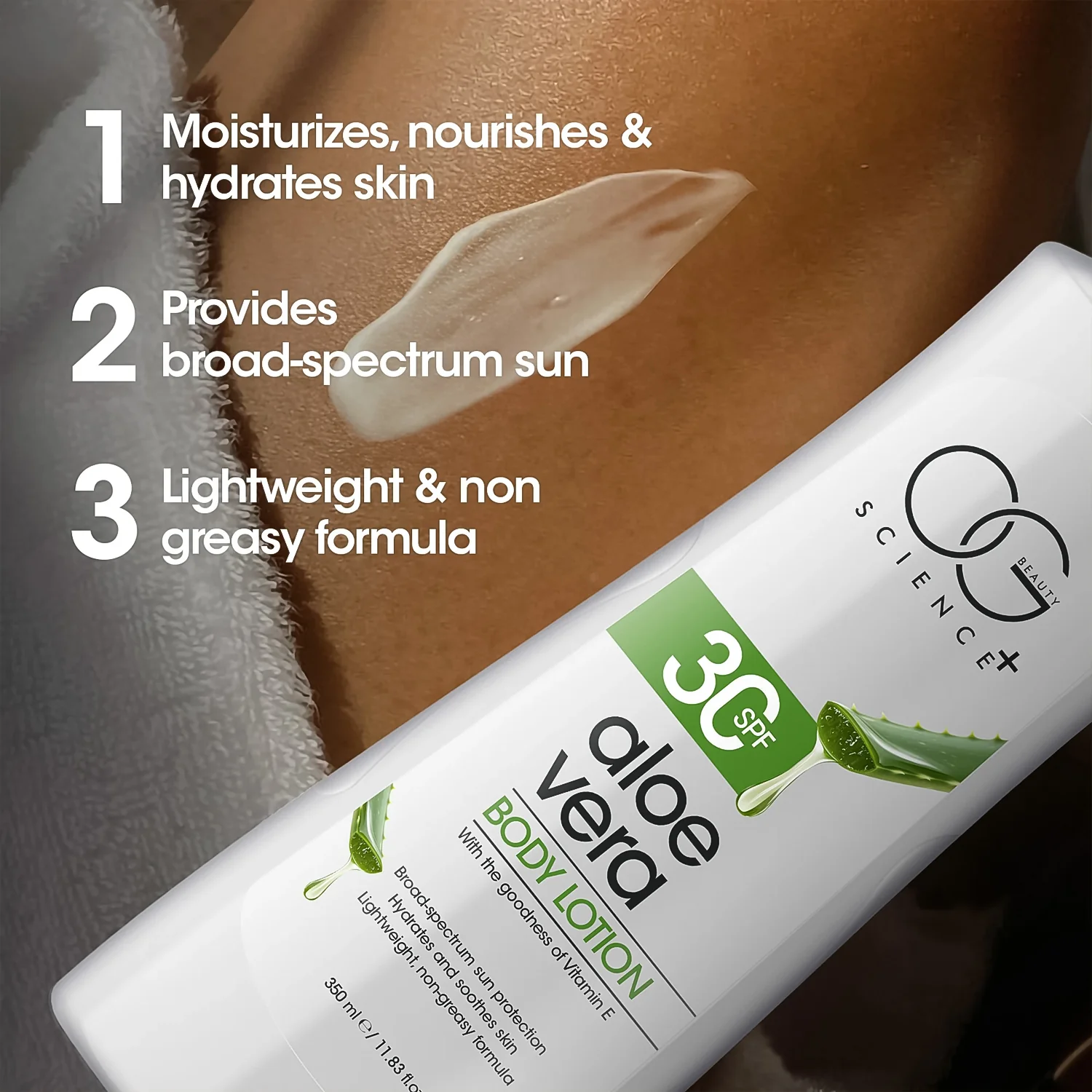 OG Beauty Science Aloe Vera Body Lotion (350ML / 1 Pc) - Image 4