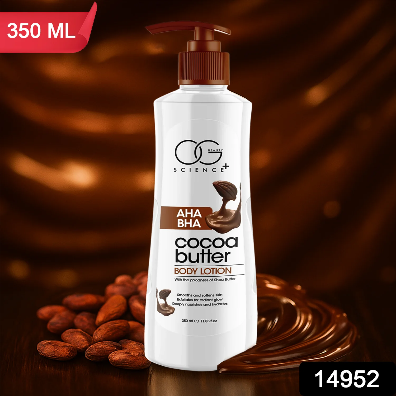 OG Beauty Science Cocoa Butter Body Lotion (350ML / 1 Pc) - Image 2