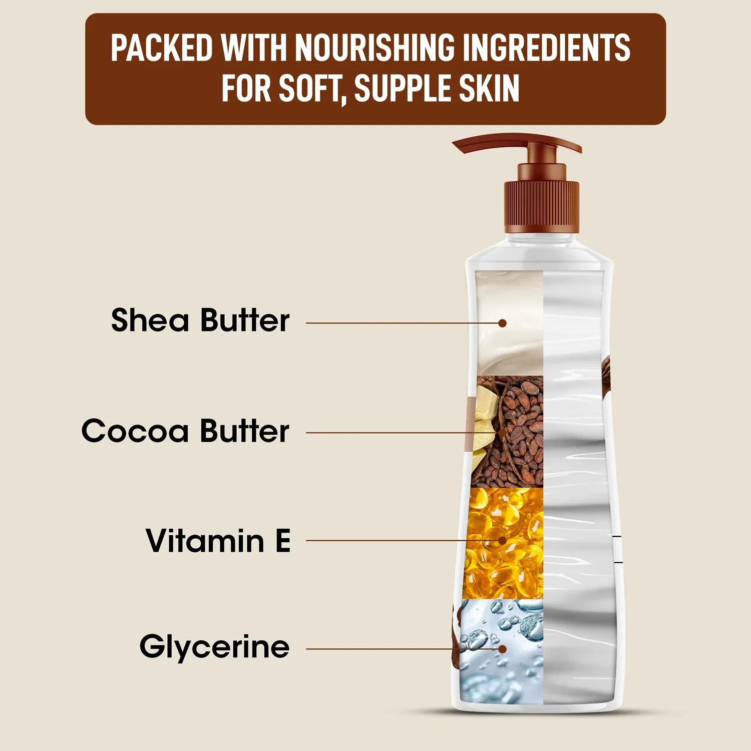OG Beauty Science Cocoa Butter Body Lotion (350ML / 1 Pc) - Image 6