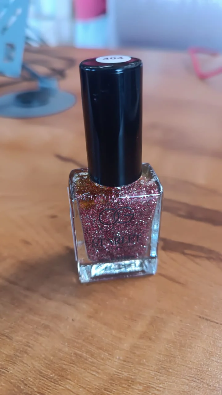 OG Beauty Metallic Rose Starlet Glitter Nail Paint (10 ML / 1 Pc) - Image 7