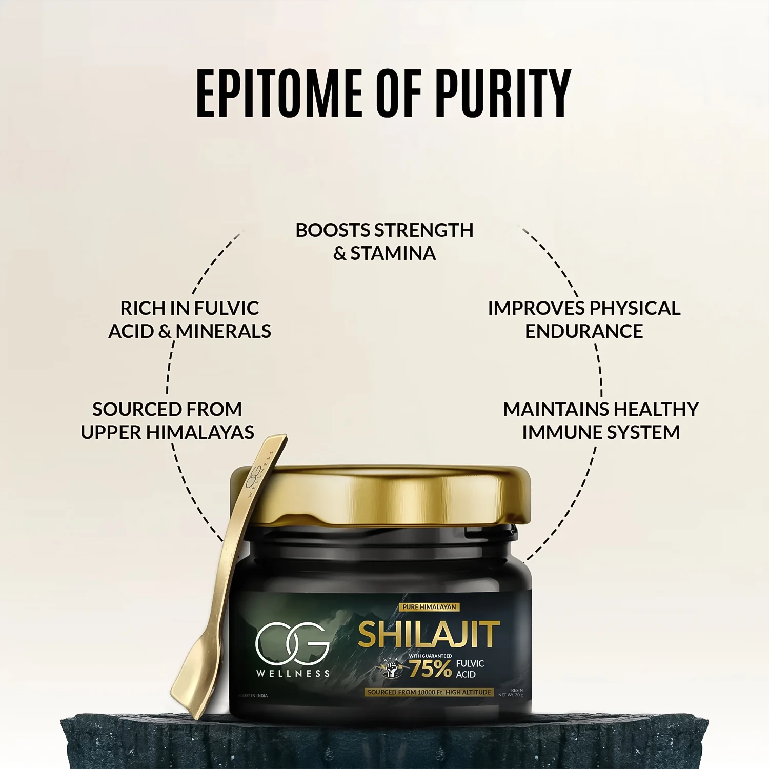 OG Wellness Pure Himalayan Shilajit Resin (20 GM / 1 Pc) - Image 4