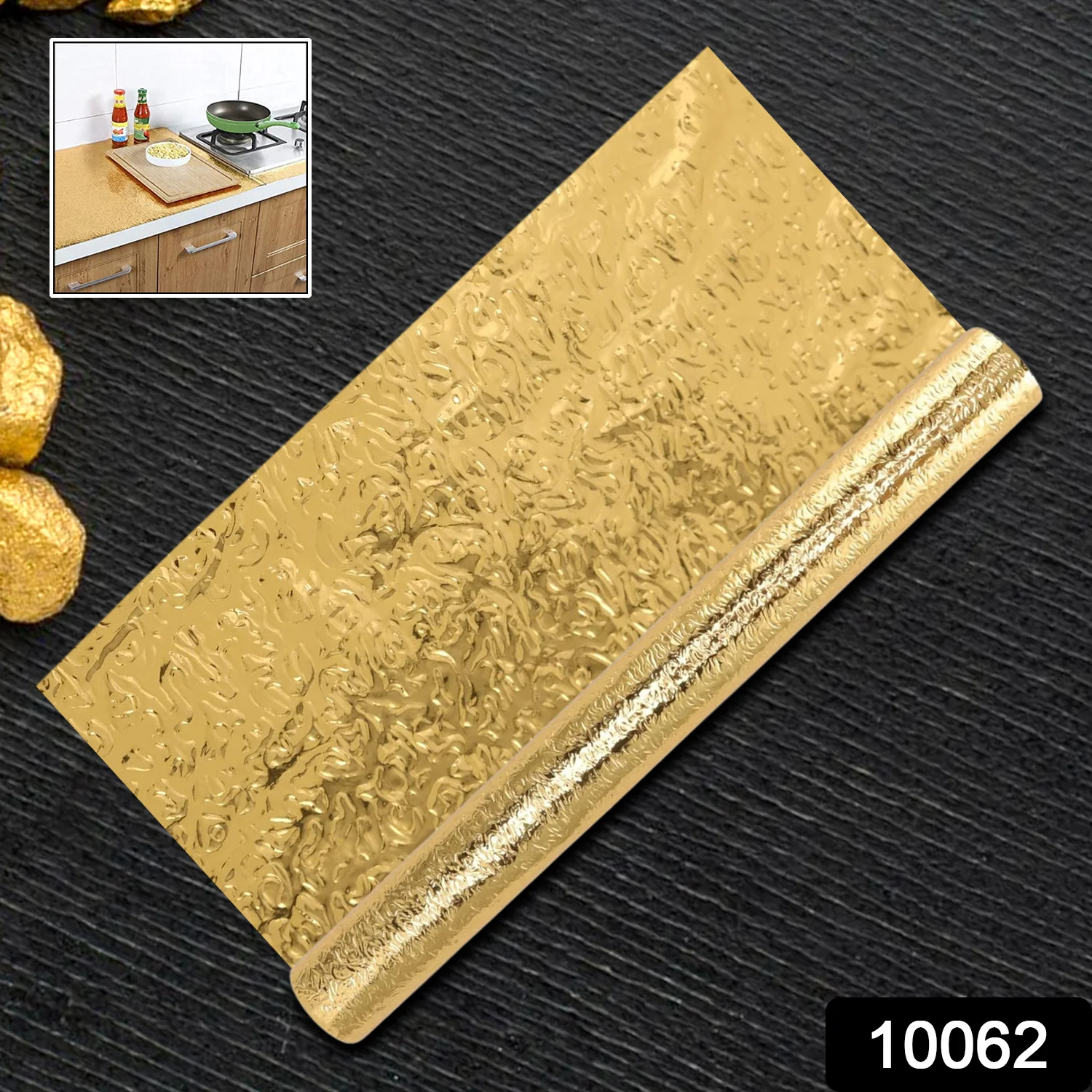 Oil-Proof Aluminum Foil Sticker – Waterproof Self-Adhesive Kitchen Wallpaper - Image 2