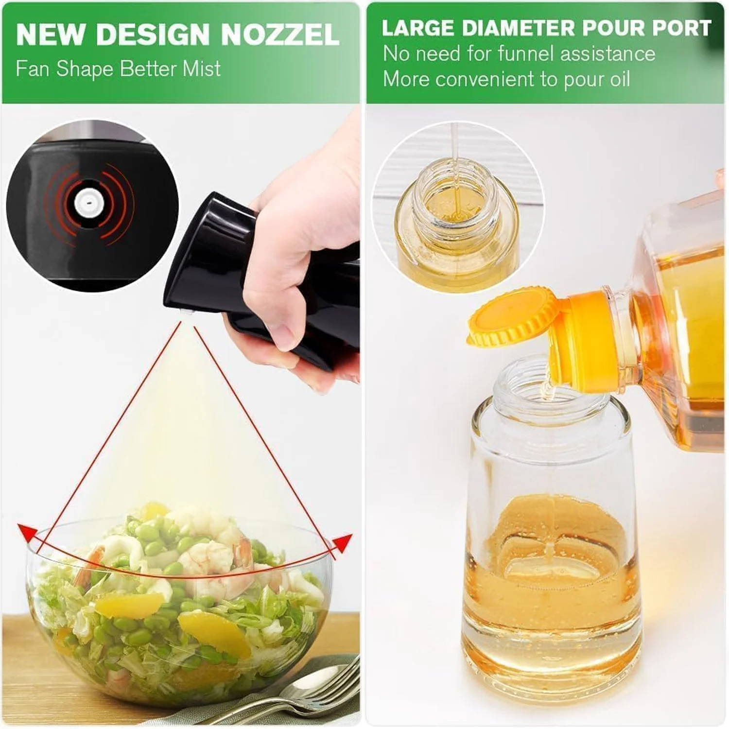 Plastic Oil Dispenser Bottle Spray (1 Pc / 200 ml Approx) - Image 3
