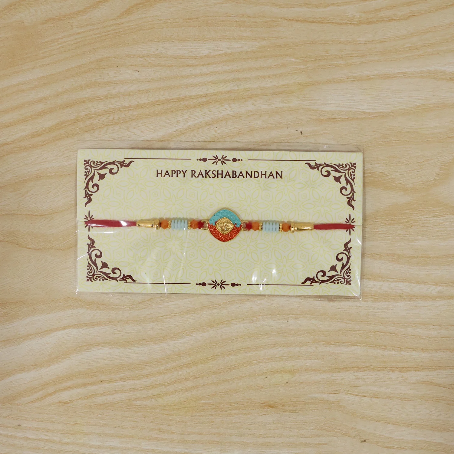 OM Symbol Square Designer Rakhi - Image 7