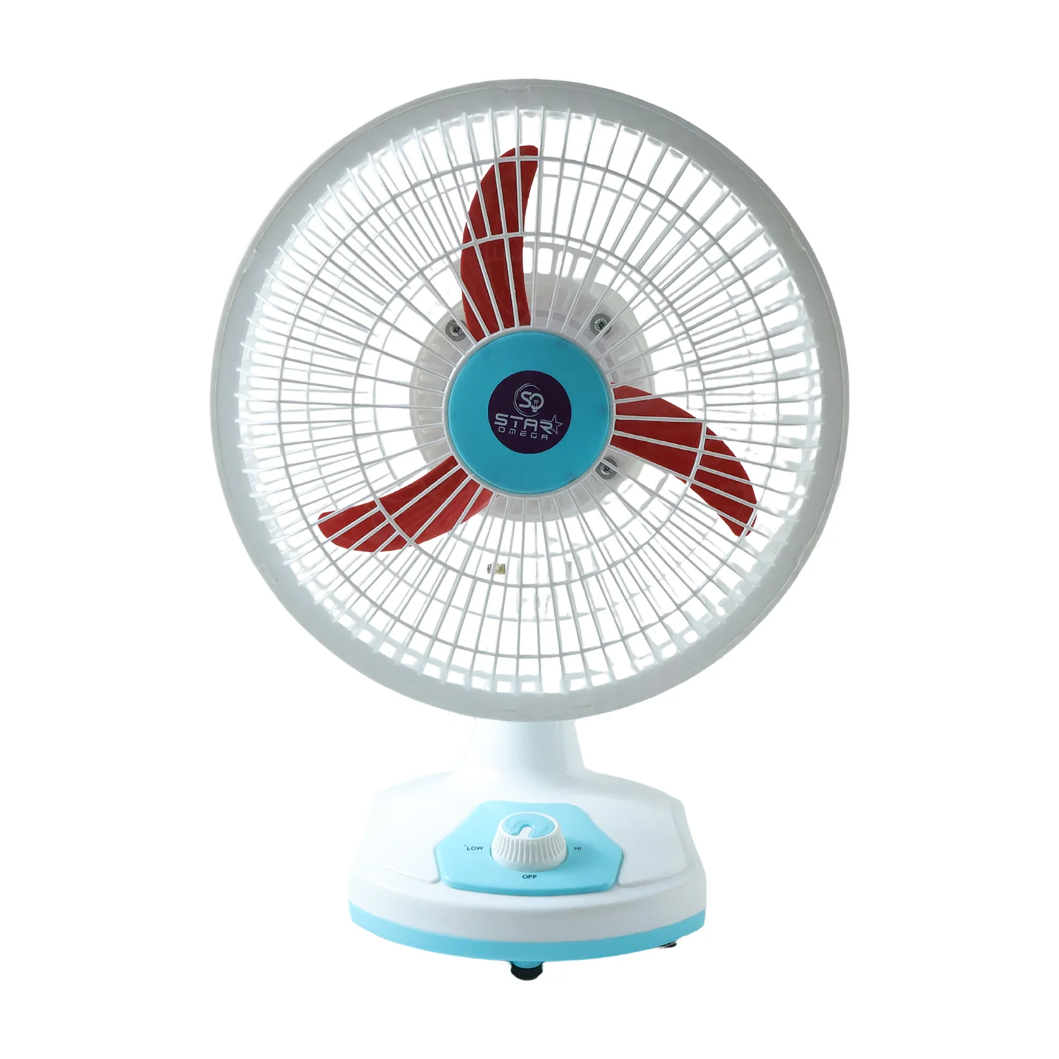 OMEGA 12V Rechargeable Table Fan with LED Light (1 Pc) - Image 4