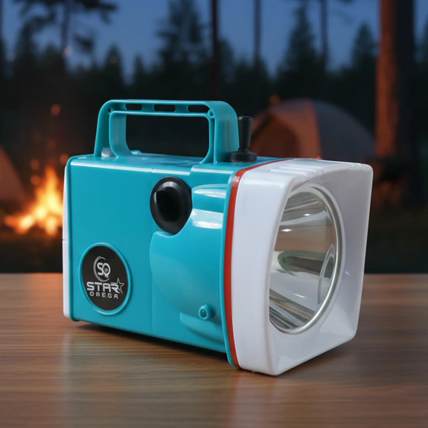 OMEGA 7800mAh Rechargeable LED Laser Torch Light (1 Pc) - Image 5