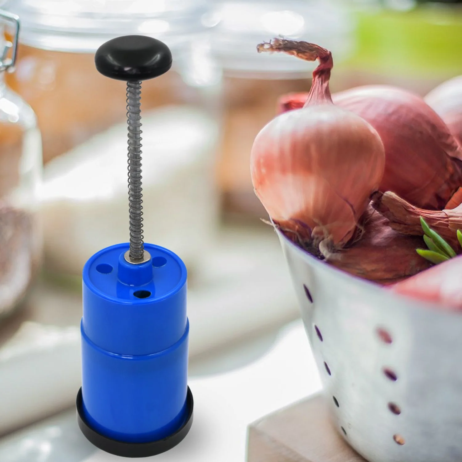 Onion Vegetable Hand Press Cutting Chopper (1 Pc / Mix Color) - Image 4