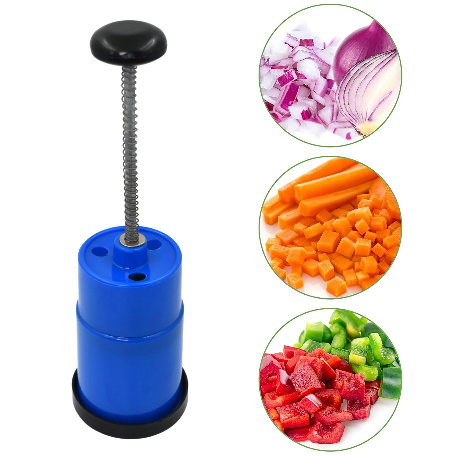Onion Vegetable Hand Press Cutting Chopper (1 Pc / Mix Color) - Image 7
