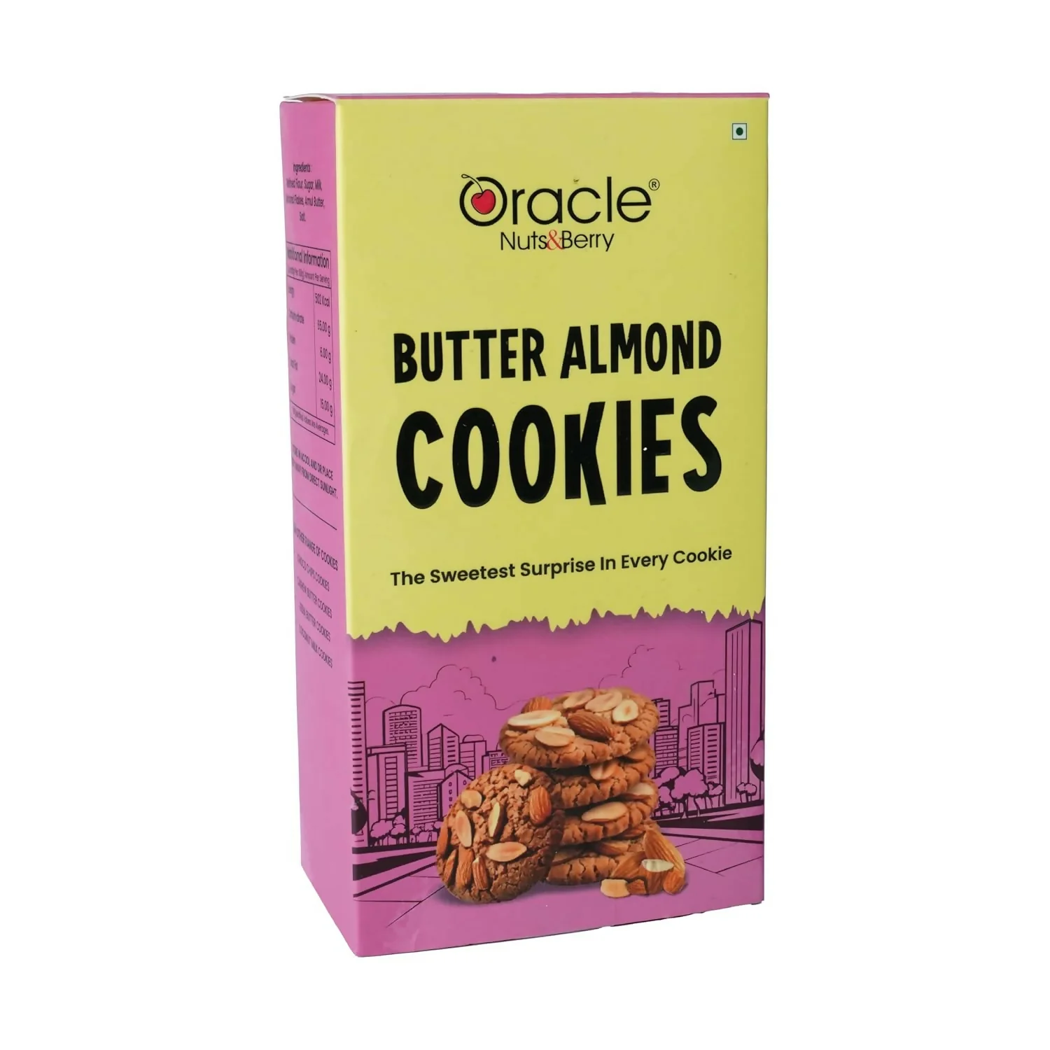 Oracle Butter Almond Cookies Crunchy Biscuit Snack 200gm Made with Real Butter - Image 5