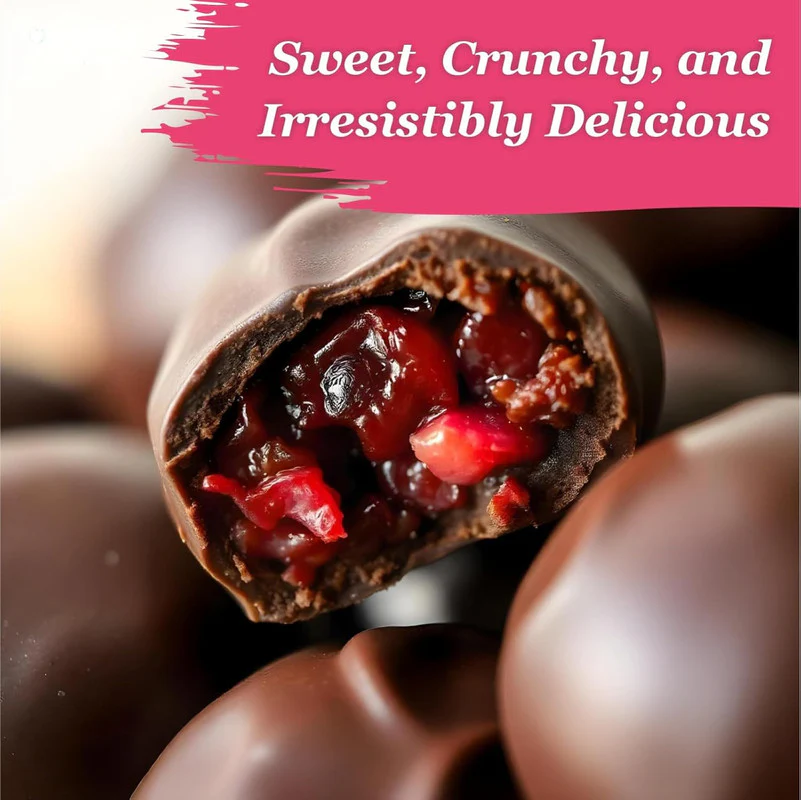 Oracle Choco Cranberry Dragees Chocolate Coated Premium Cranberries (120gm) - Image 2