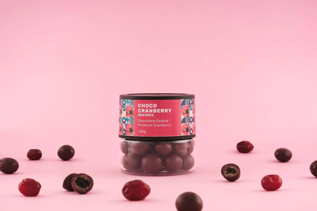 Oracle Choco Cranberry Dragees Chocolate Coated Premium Cranberries (120gm) - Image 6