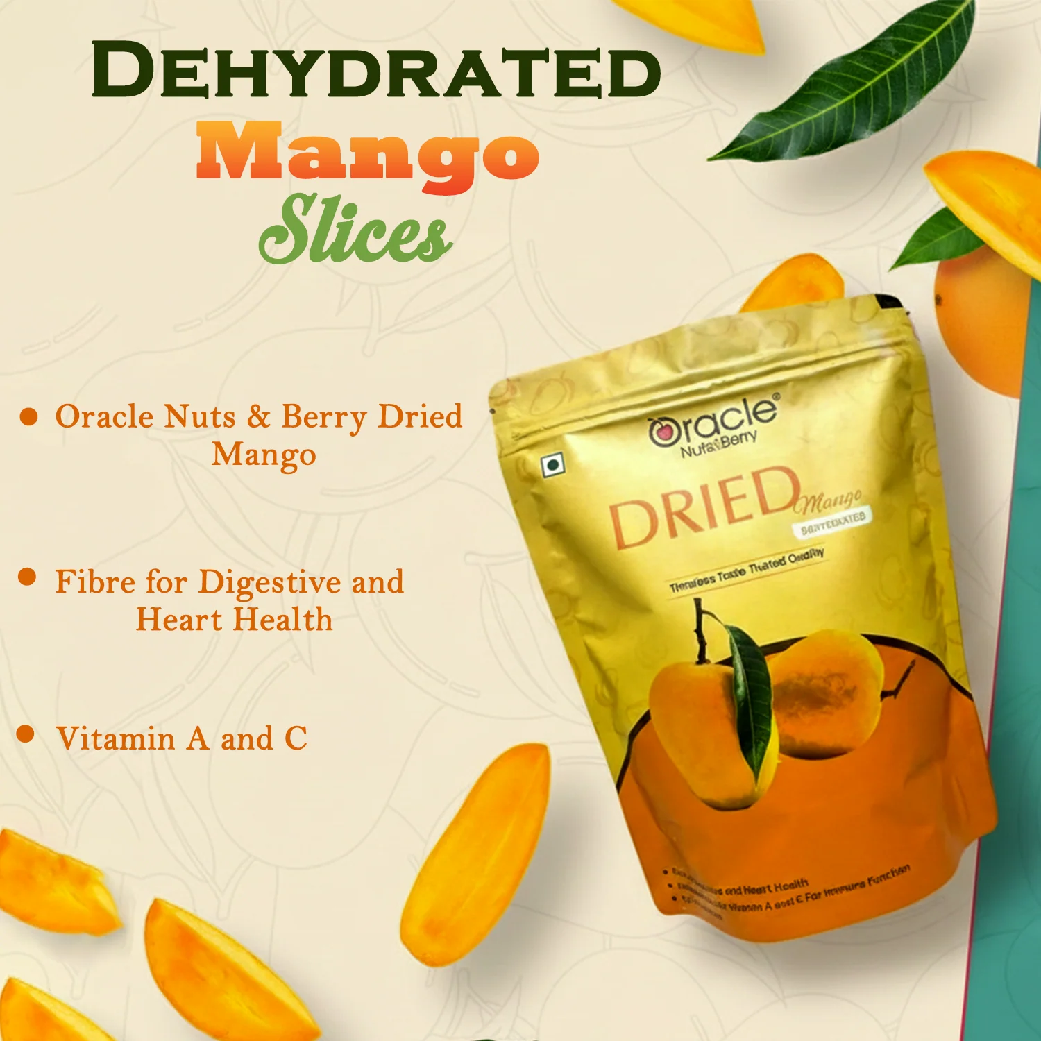 Oracle Dried Mango Dehydrated Fruit Snack 250gm Made from Naturally Ripened Mango - Image 5