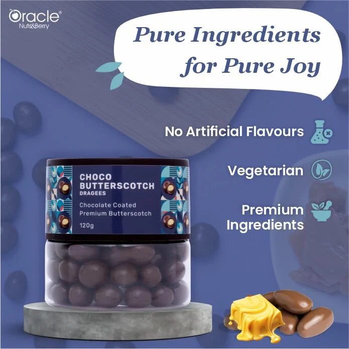 Oracle Nuts & Berry Choco Butterscotch Dragees – Premium Chocolate Treats - Image 3