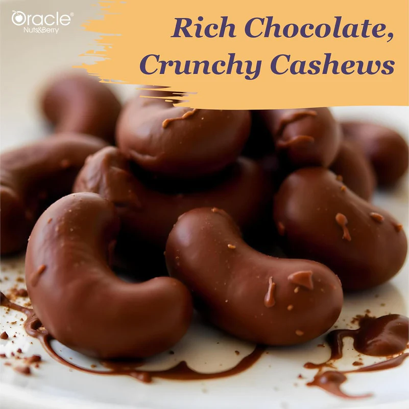 Oracle Nuts & Berry Choco Cashew Dragees Chocolate Coated Crunchy Cashew (120gm) - Image 2