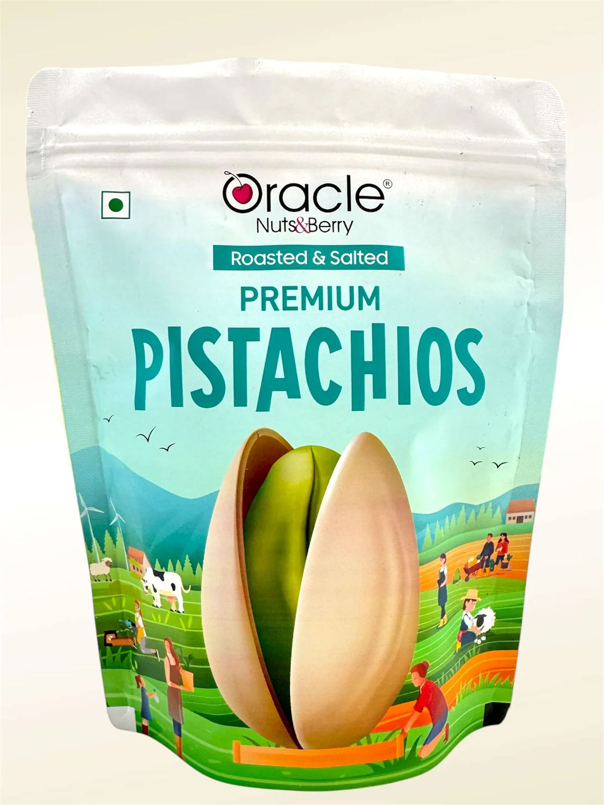 Oracle Premium Roasted & Salted Pistachios Healthy Dry Fruits Snack (250gm) - Image 4