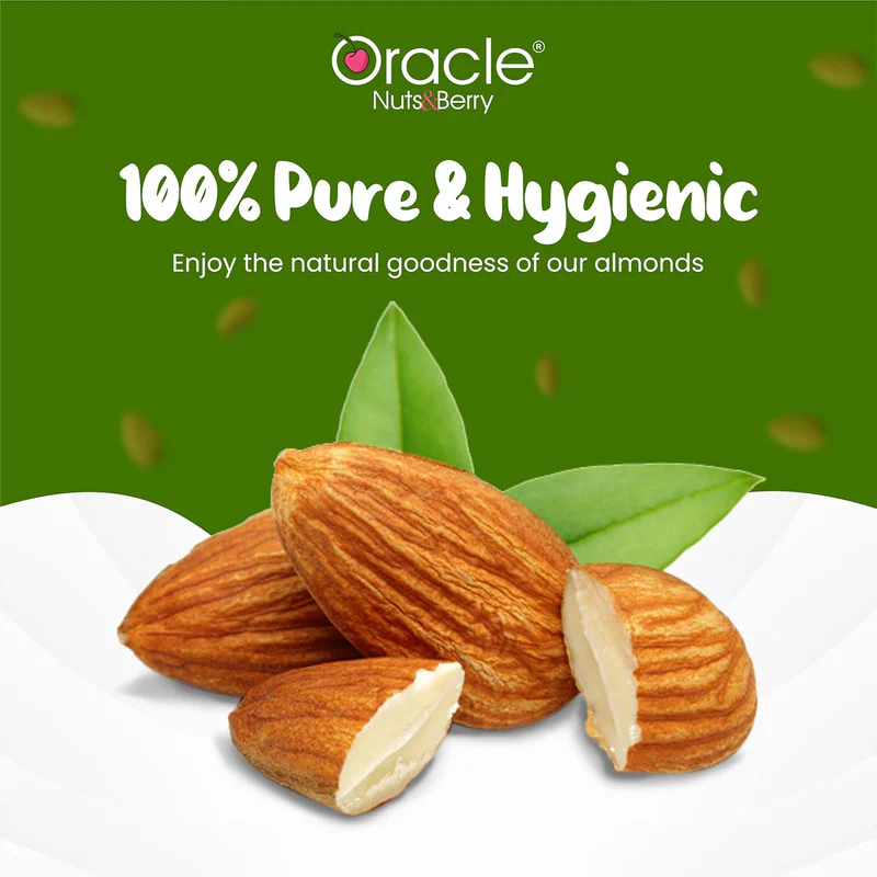 Oracle Roasted & Salted Premium Almonds Nutritious Dry Fruits Snack (200gm) - Image 3