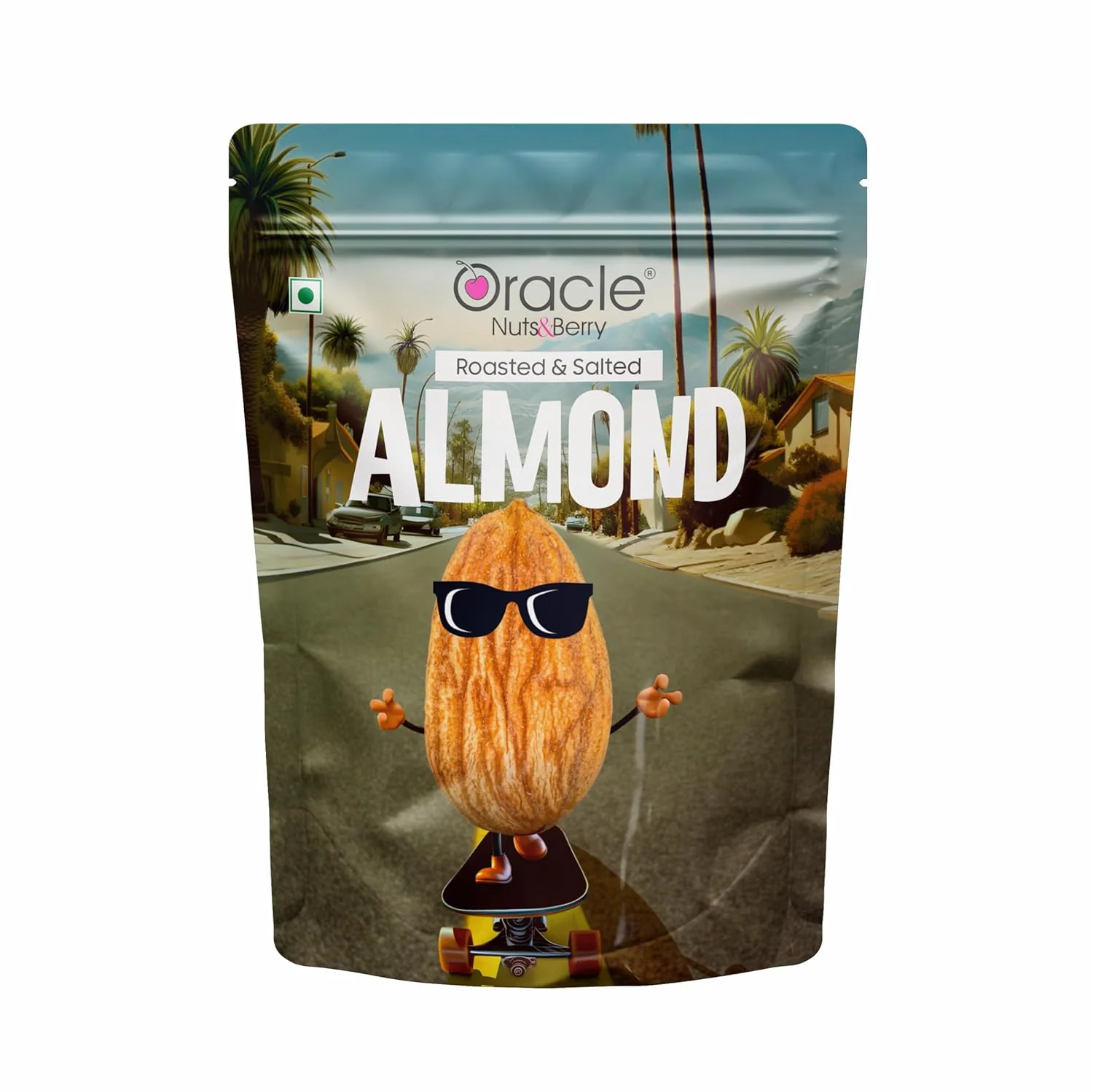 Oracle Roasted & Salted Premium Almonds Nutritious Dry Fruits Snack (200gm) - Image 5