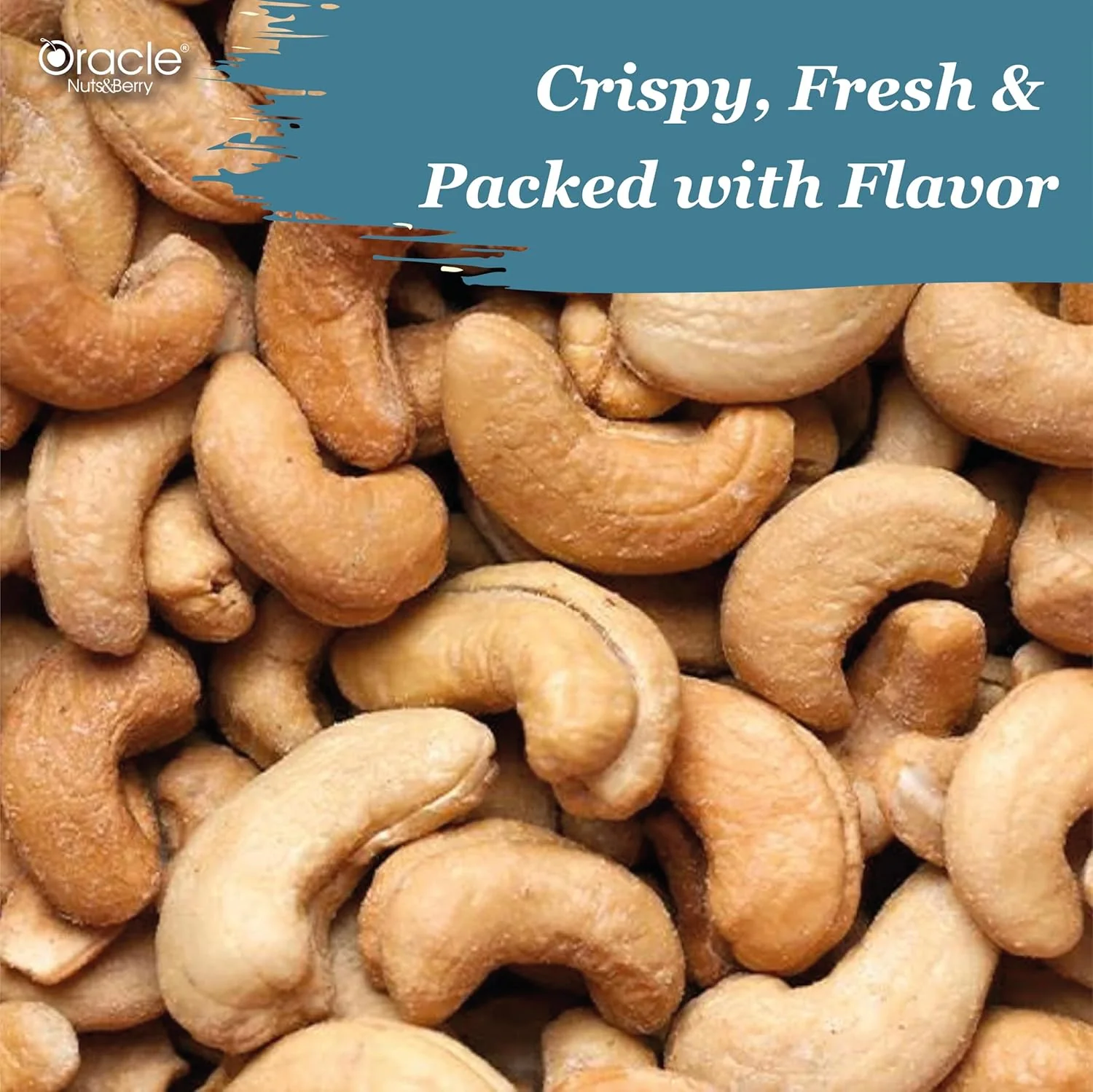 Oracle Roasted & Salted Premium Cashews Healthy Dry Fruits Snack (200gm) - Image 2
