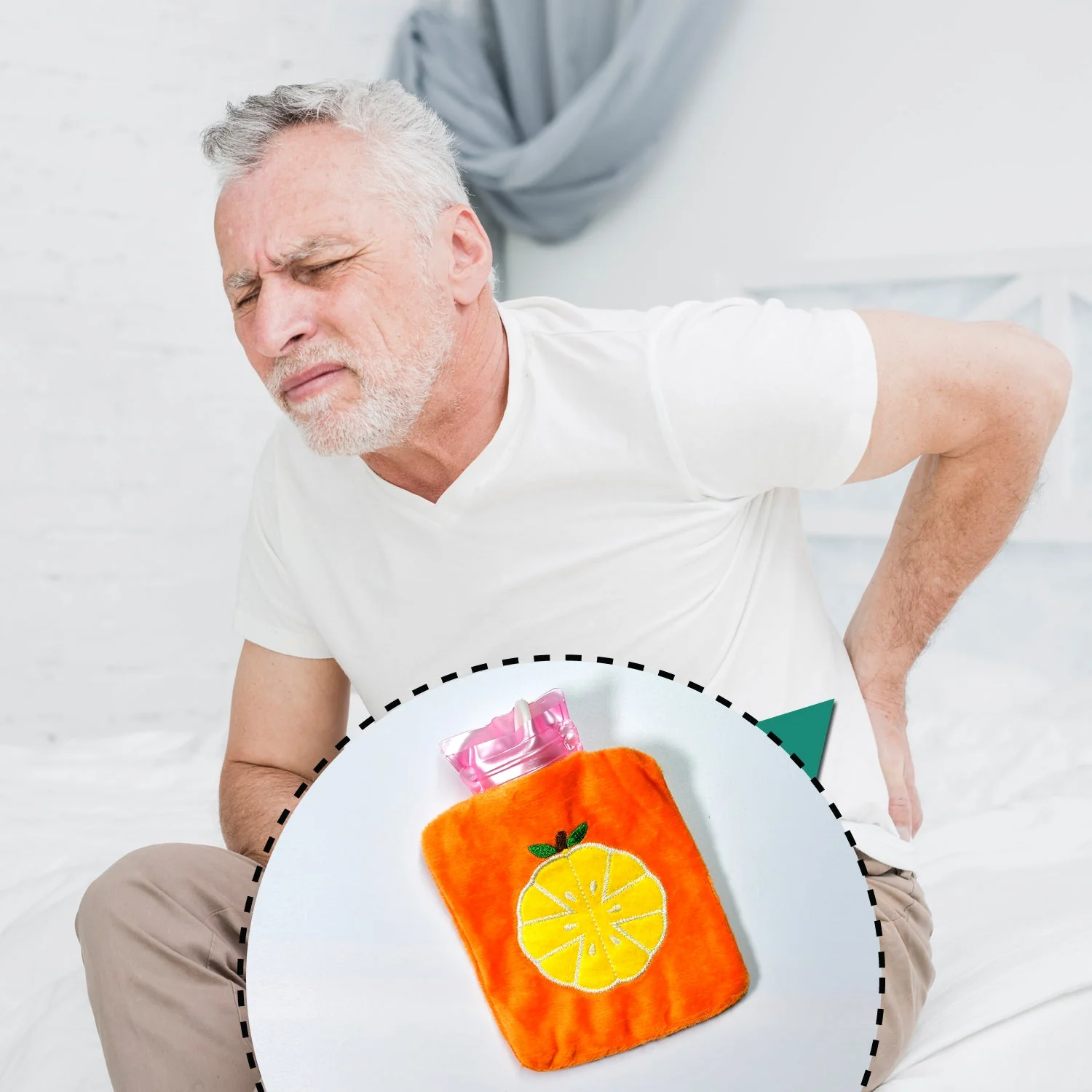 Orange small Hot Water Bag - Image 7