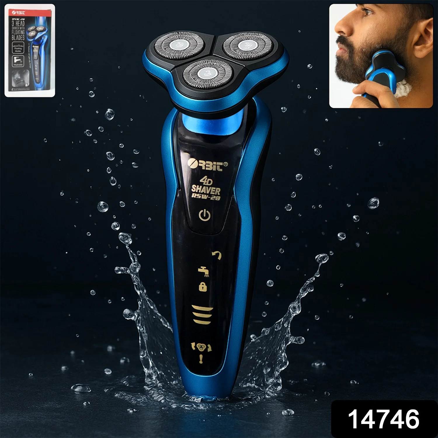 Orbit 4D Rechargeable Electric Shaver (1 Pc) - Image 2