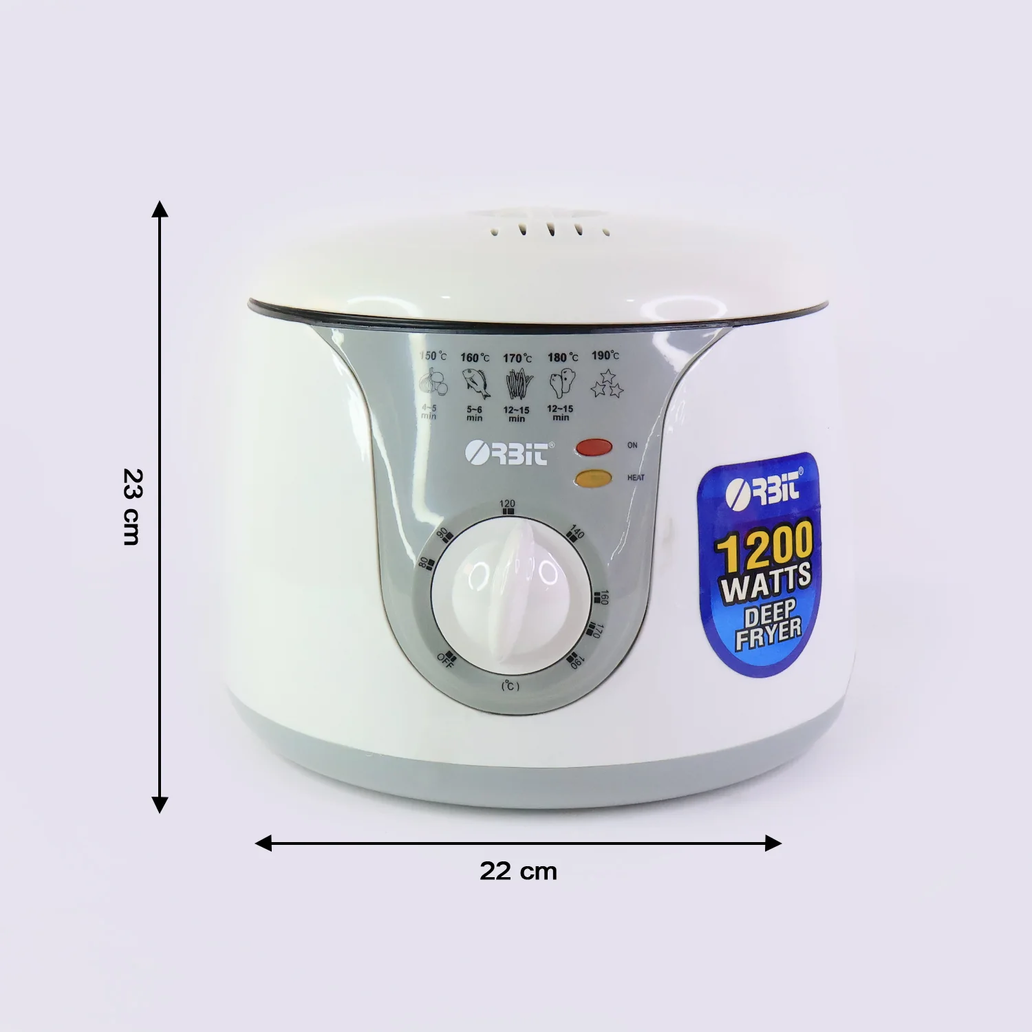 Orbit Adjustable Electric Deep Fryer - 1200W - Image 3
