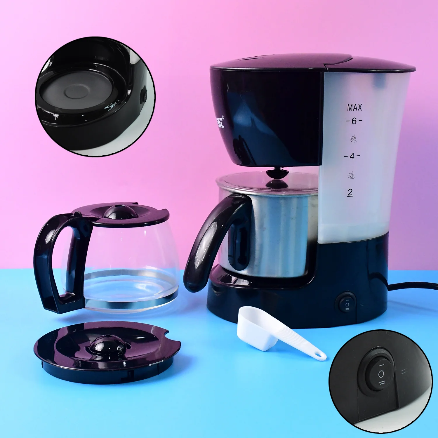 Orbit Automatic Drip Coffee Maker - 800w with 1200ML Capacity - Image 4