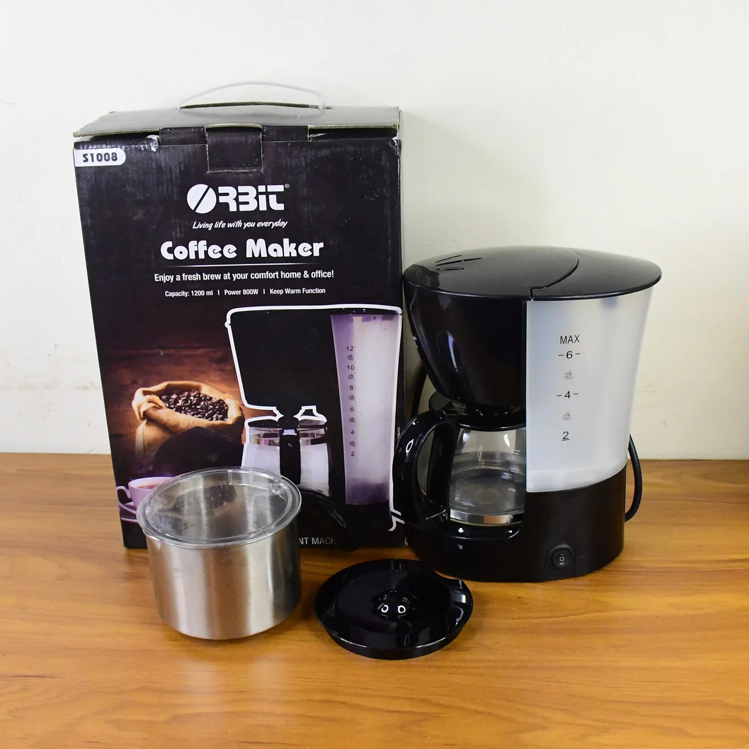 Orbit Automatic Drip Coffee Maker - 800w with 1200ML Capacity - Image 7
