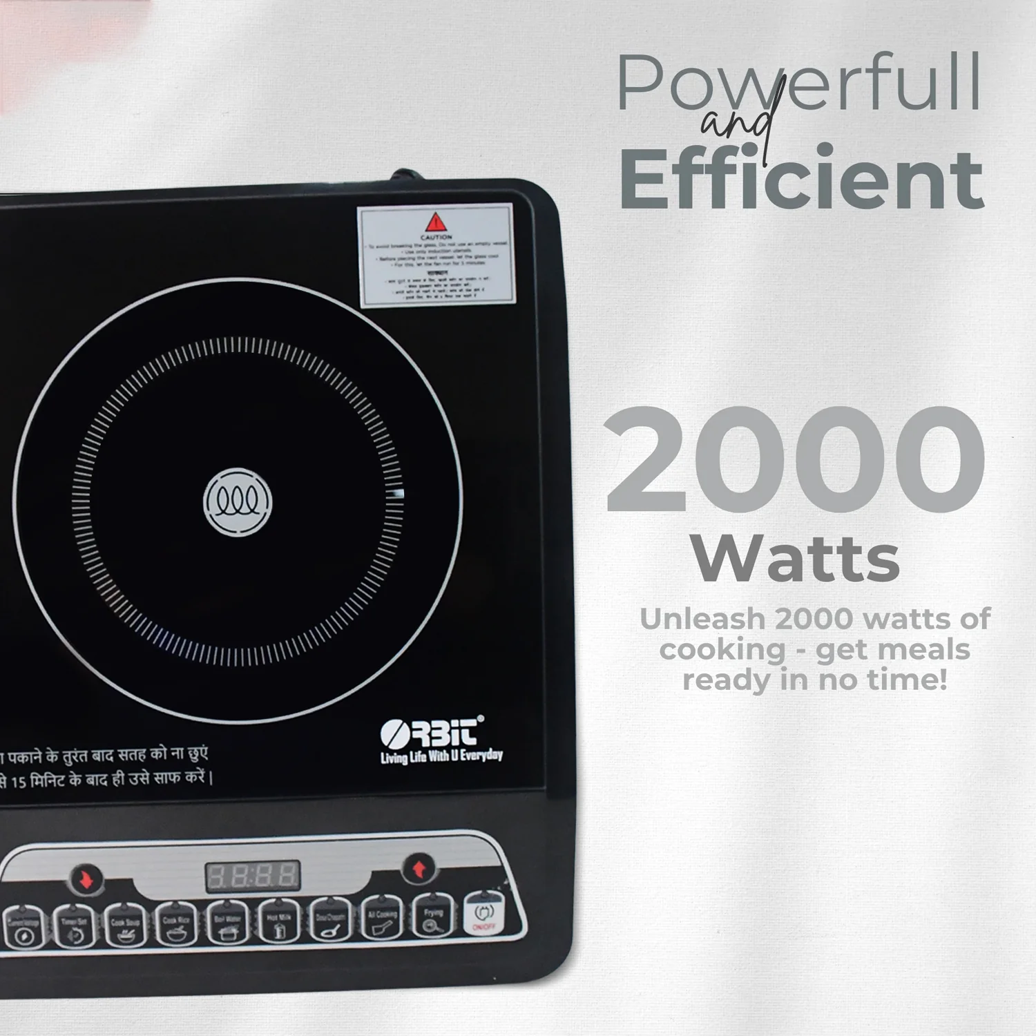 Orbit Digital Induction Cooker - 2000W - Image 8