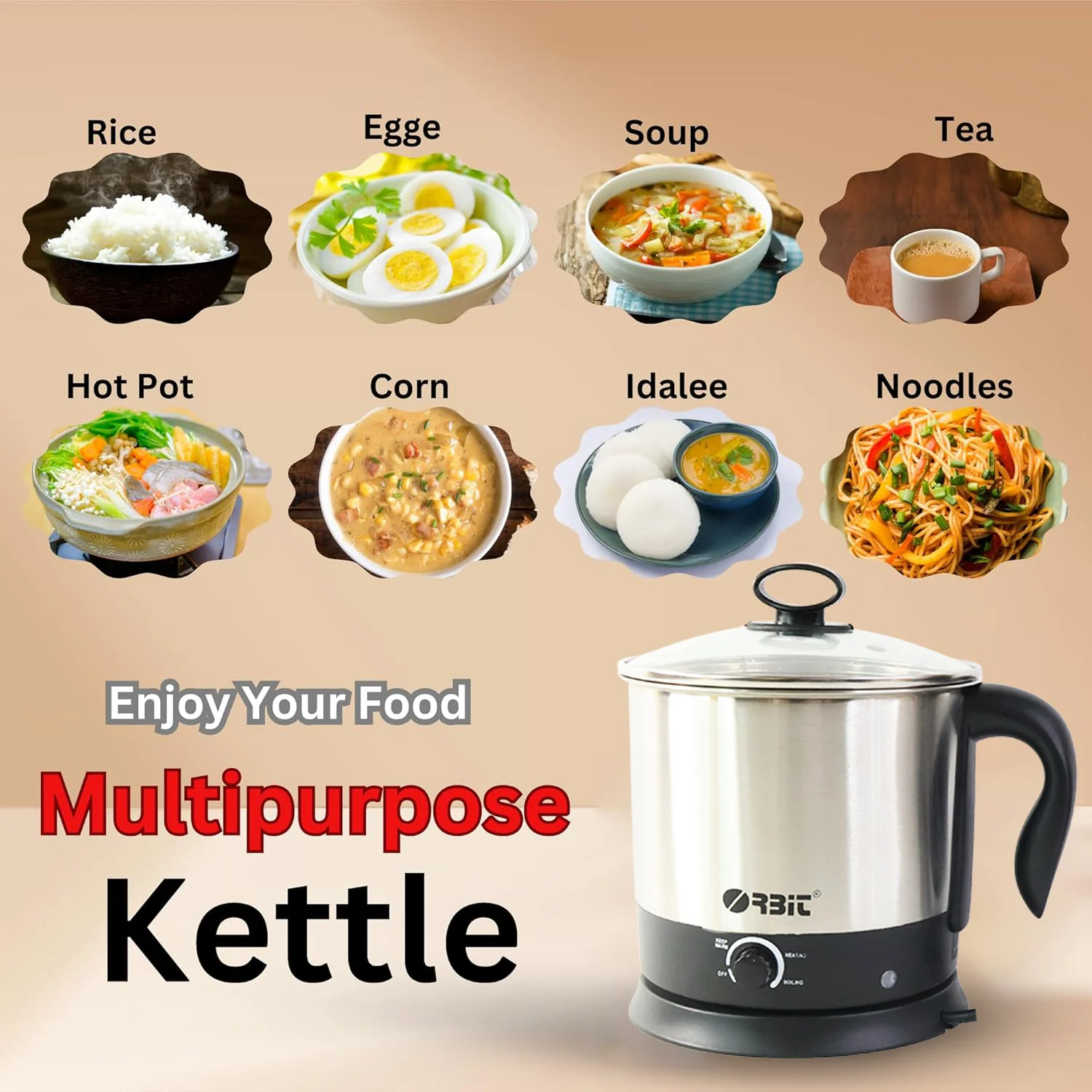Orbit Electric Idli Cooker and Steamer - 650W - Image 6