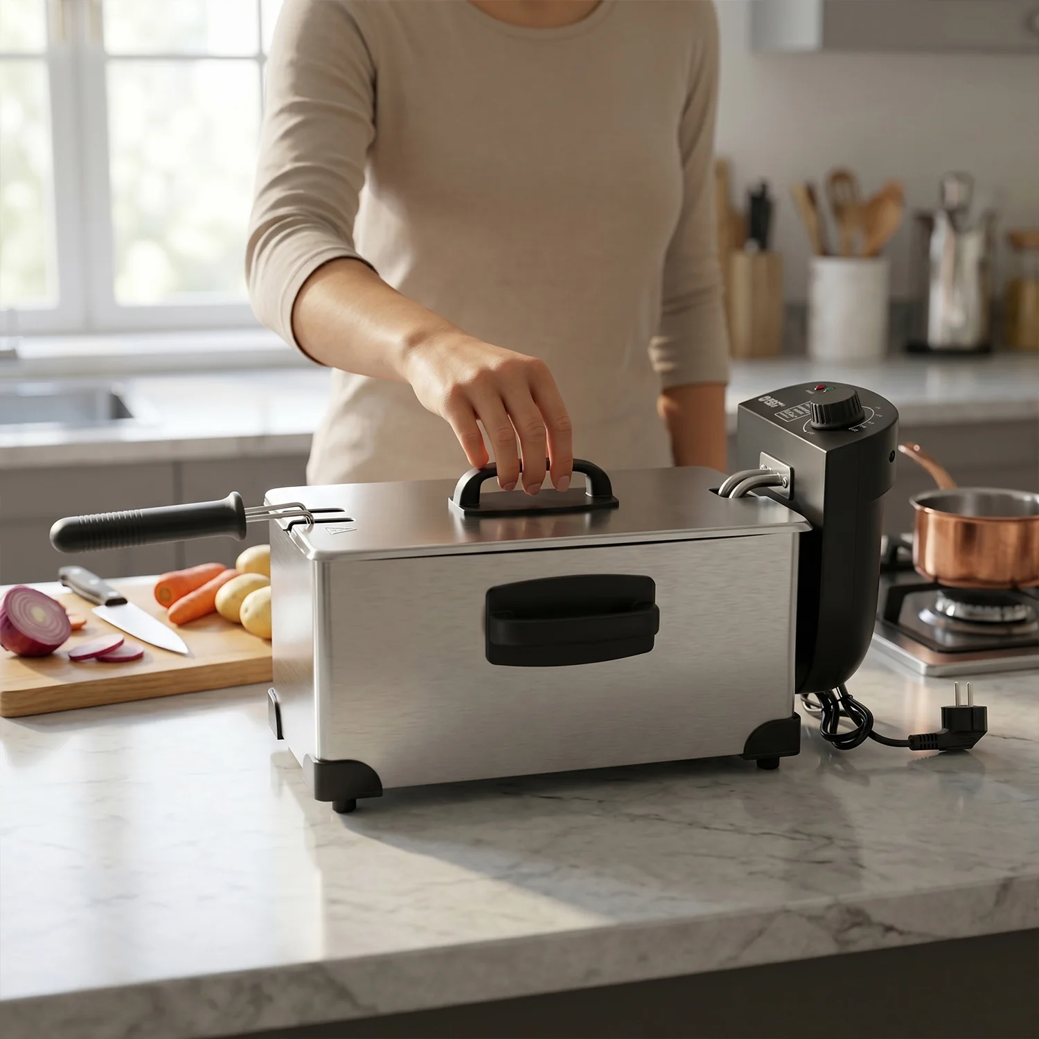 Orbit Heavy Duty 2000W Deep Fryer with 3 Litre Oil Capacity - Image 7