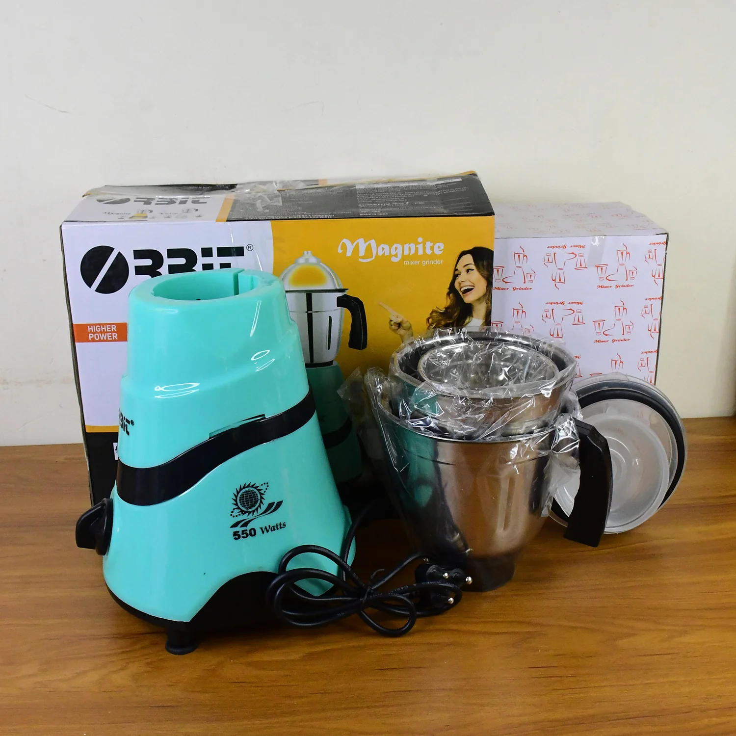 Orbit Mixer Grinder with 3 Stainless Steel Jars - 550w - Image 7
