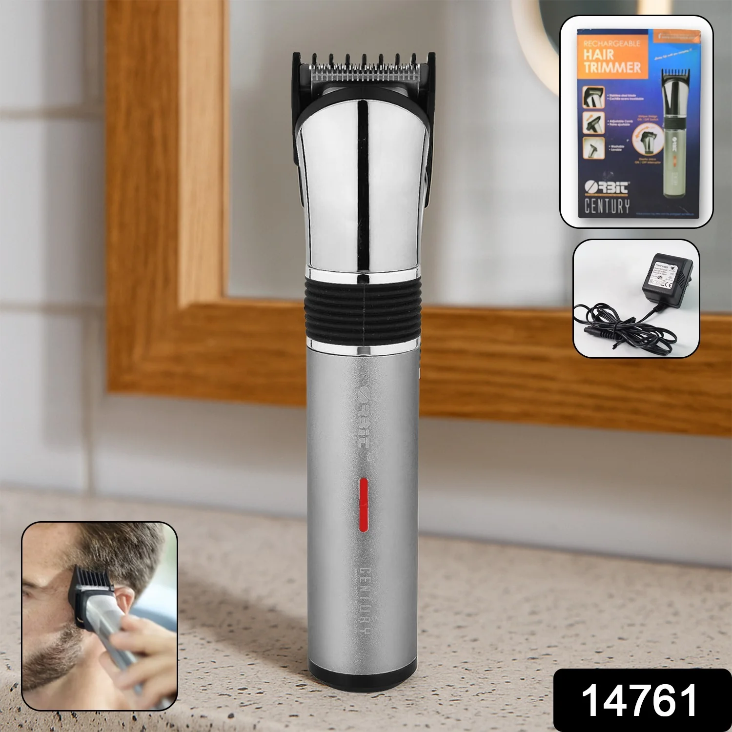 Orbit Rechargeable Hair Trimmer for Men (1 Pc) - Image 2