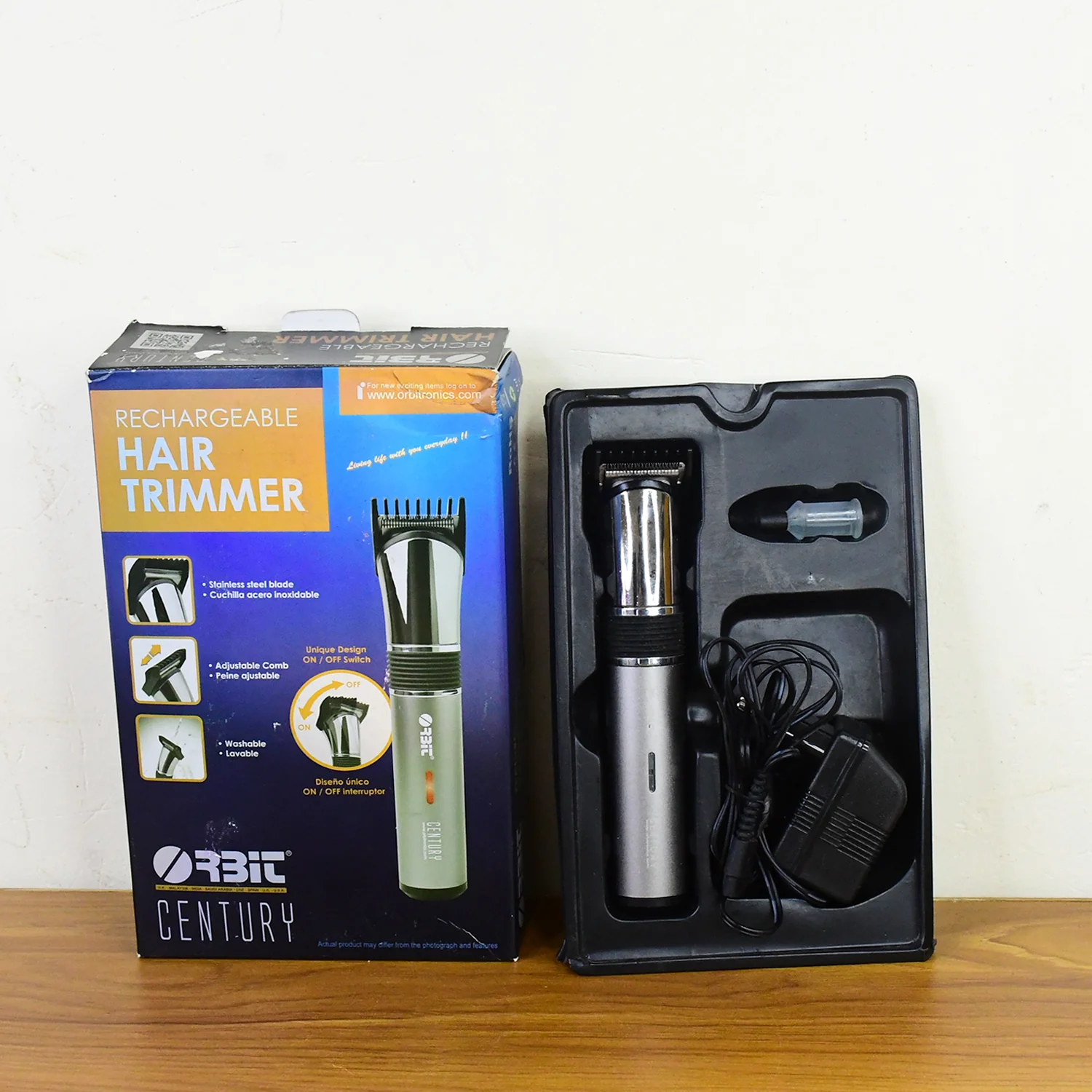Orbit Rechargeable Hair Trimmer for Men (1 Pc) - Image 7