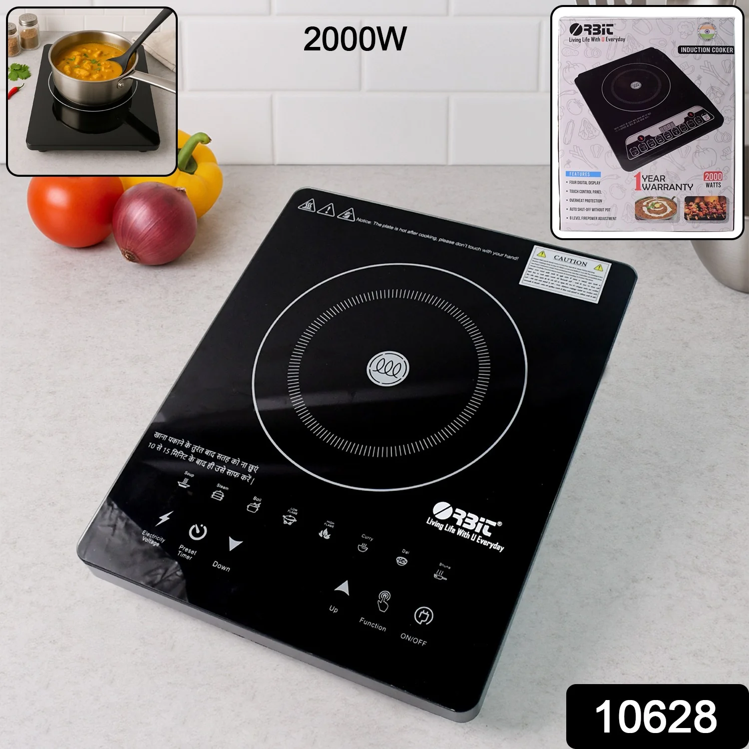 Orbit Touch Control and Multiple Cooking Induction Cooker - 2000W - Image 2