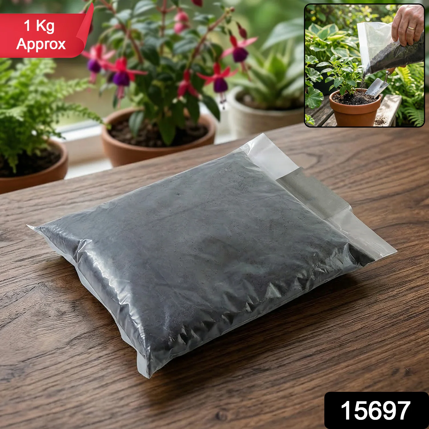 Organic Coco Peat Powder for Gardening Soil (1 Pc, 1 Kg Approx) - Image 2