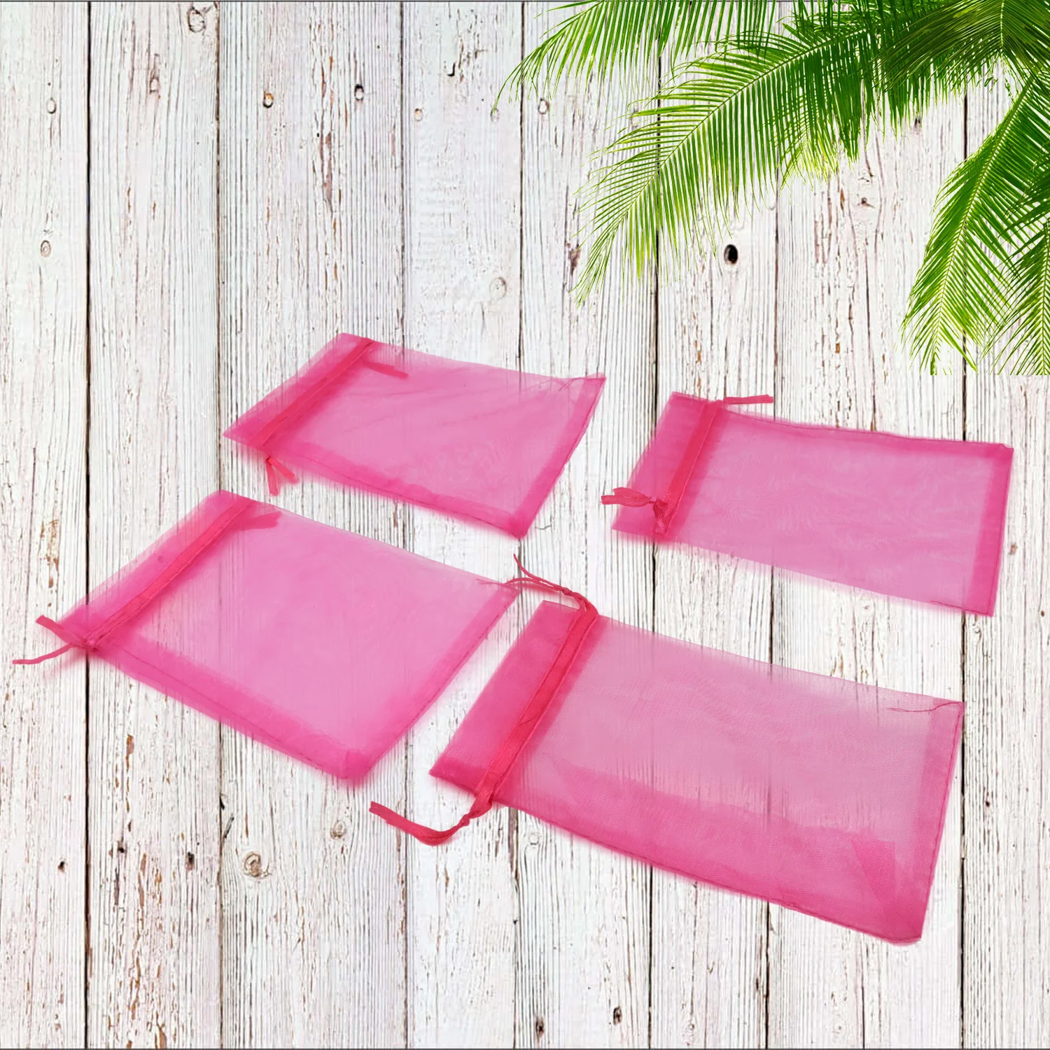 Organza Drawstring Gift Bags – Small Mesh Pouches for Weddings (50 Pcs) - Image 3