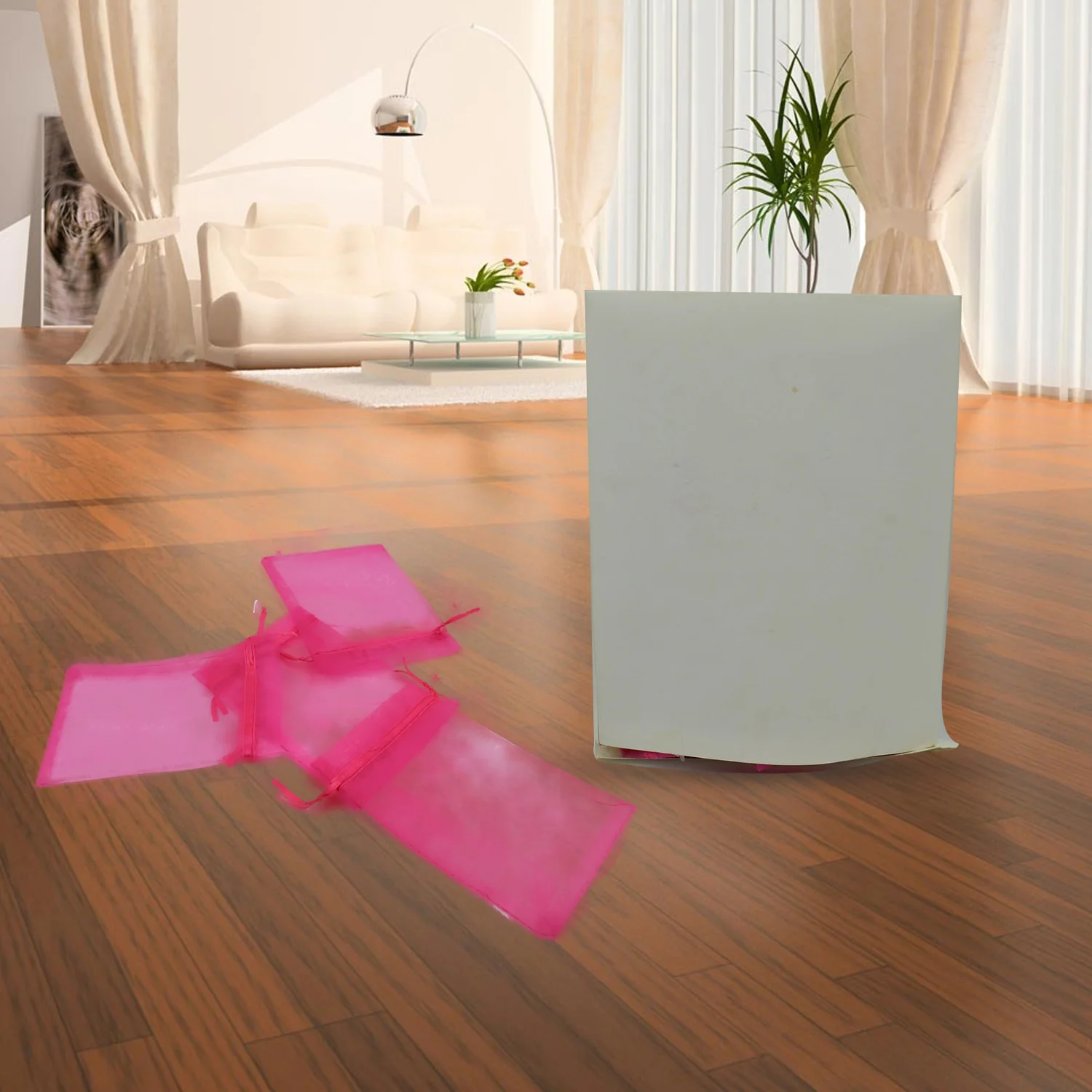 Organza Drawstring Gift Bags – Small Mesh Pouches for Weddings (50 Pcs) - Image 4