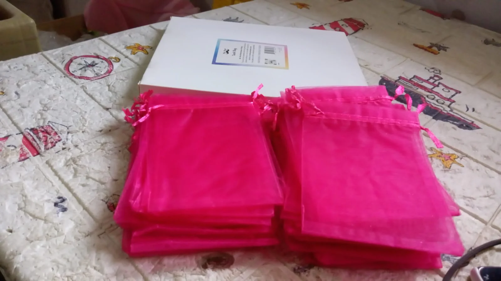 Organza Drawstring Gift Bags – Small Mesh Pouches for Weddings (50 Pcs) - Image 8