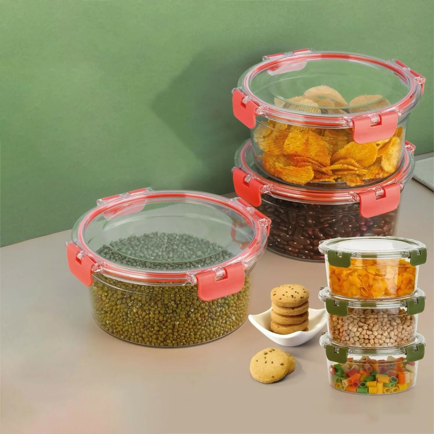 Oring Food Containers with Air-Tight Seal – Microwave & Freezer Safe Set of 3 - Image 3