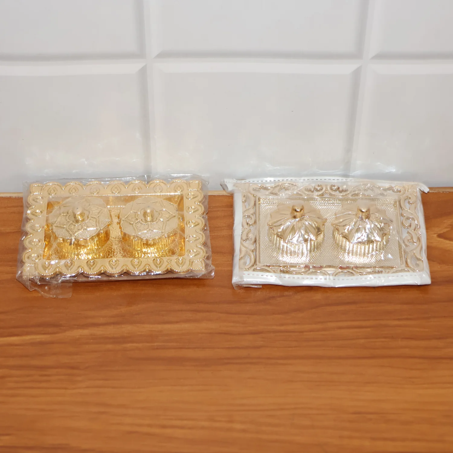 Ornate Rectangular Pooja Thali Tray - (1 Pc) - Image 7