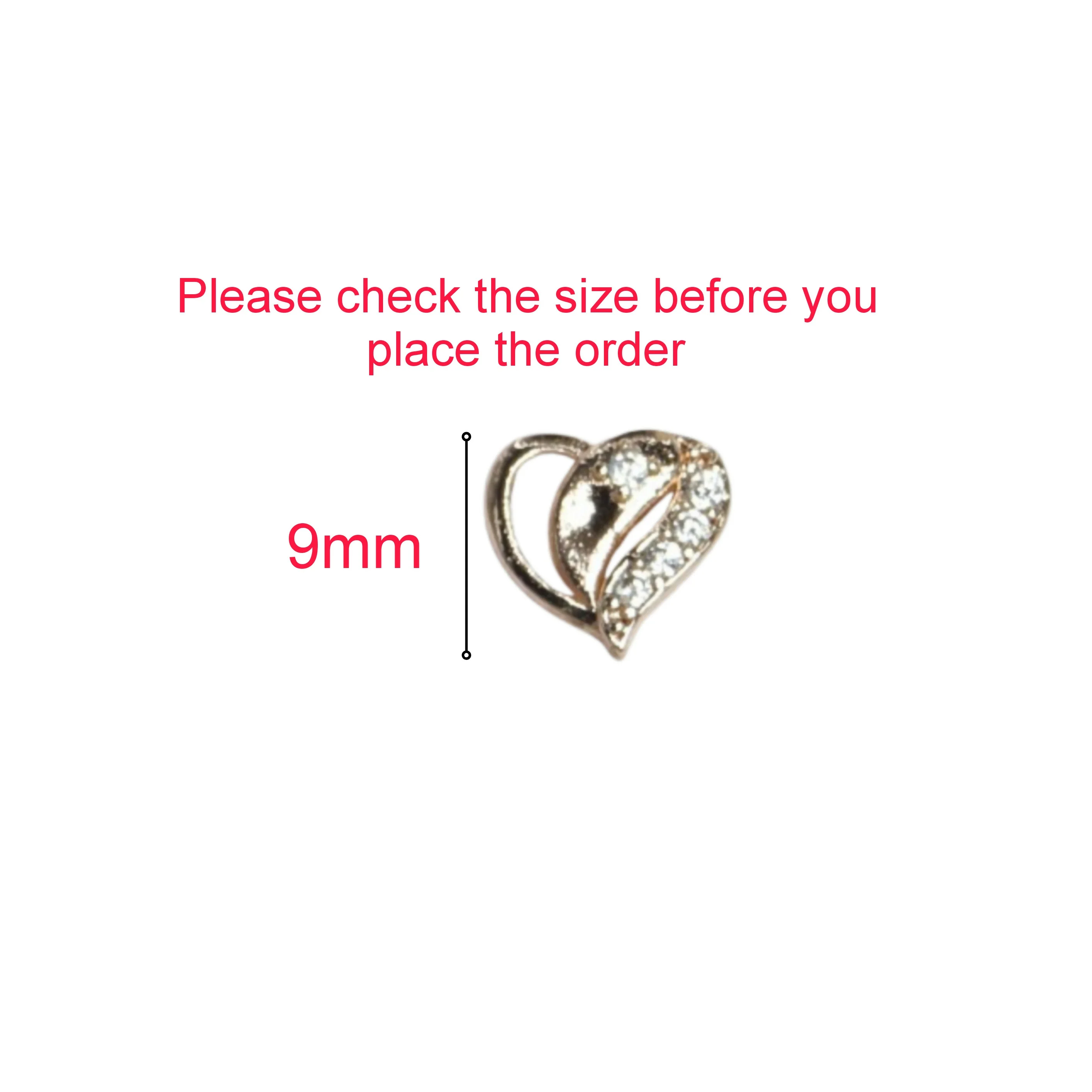 ose Gold Plated Heart & Diamond Stud Earrings for women and girls - Image 4