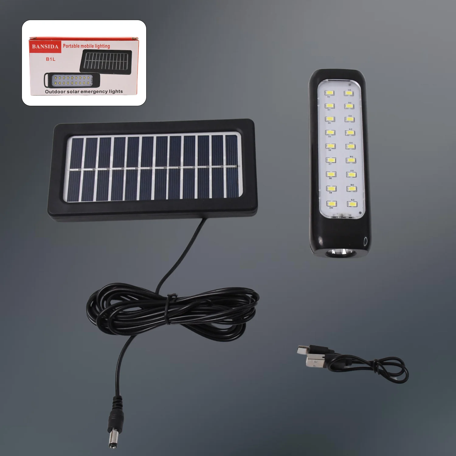 3 Modes Outdoor Indoor Hanging Solar Light  Small 18LED & 1 Big LED - Image 3