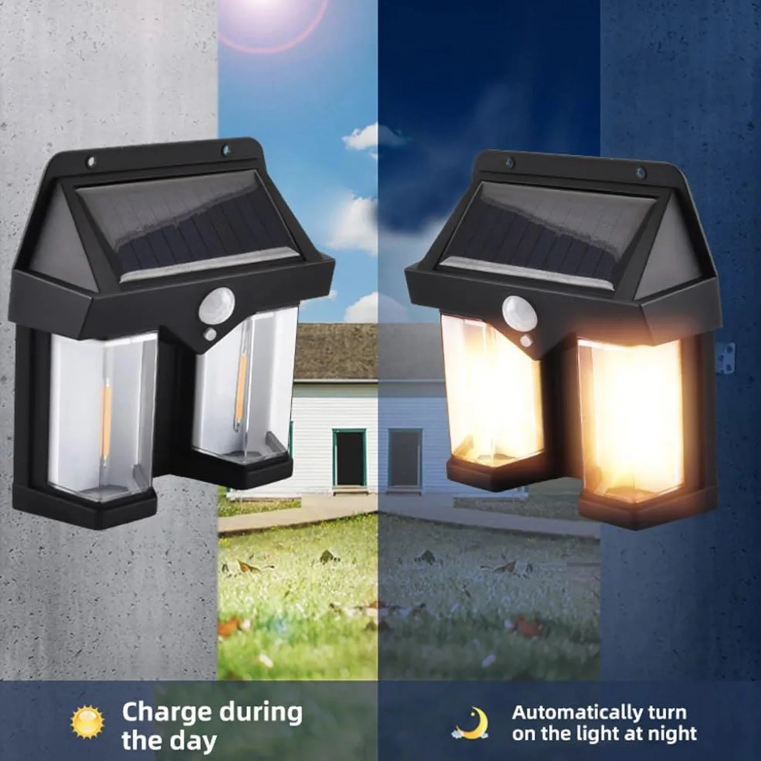Outdoor Solar Wall Lamp Waterproof High Quality Induction Garden Night Lamp 1 Pc - Image 8