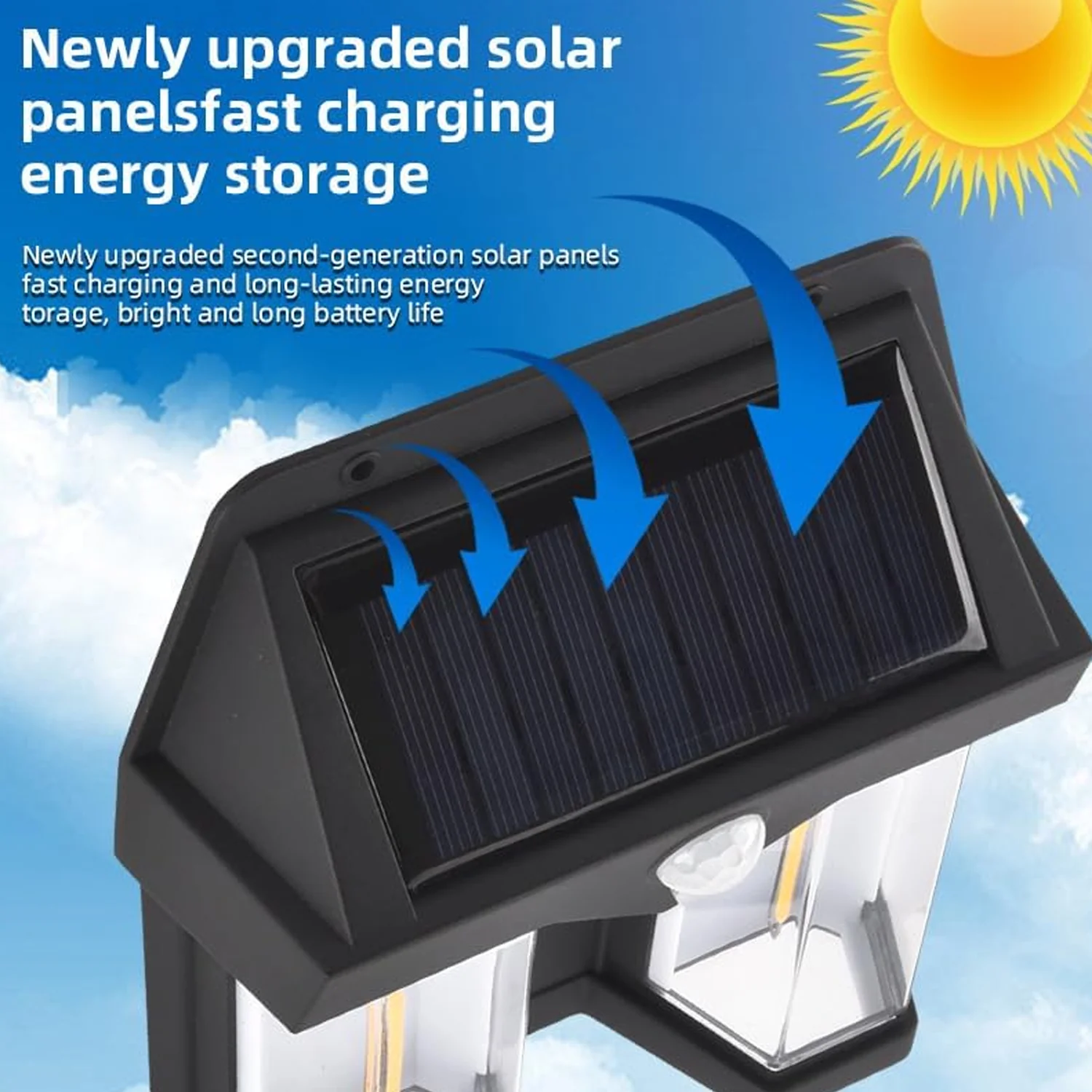 Outdoor Solar Wall Lamp Waterproof High Quality Induction Garden Night Lamp 1 Pc - Image 9