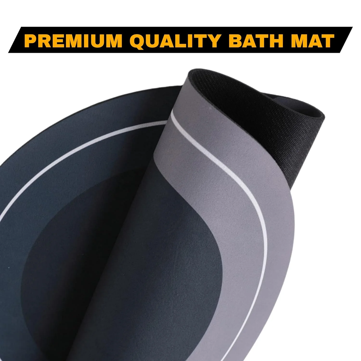 Anti slip Oval Mat, Super Absorbent Floor Mat, Bath Mat, Soft Carpet , bathmat - Image 4