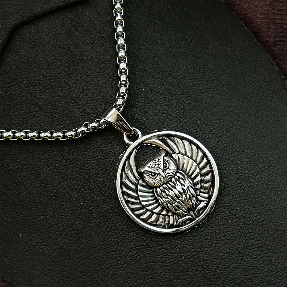 Owl Chain Pendant For Men - Image 2
