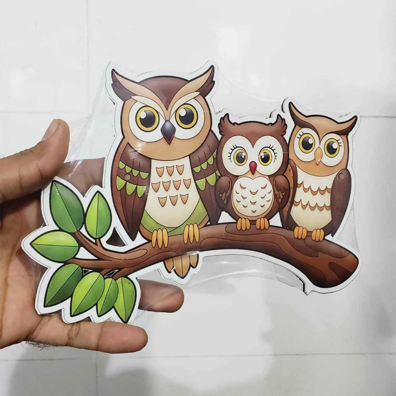 Owl Design Wooden Key Holder for Wall | 5 Hook Decorative Key Stand - Image 5