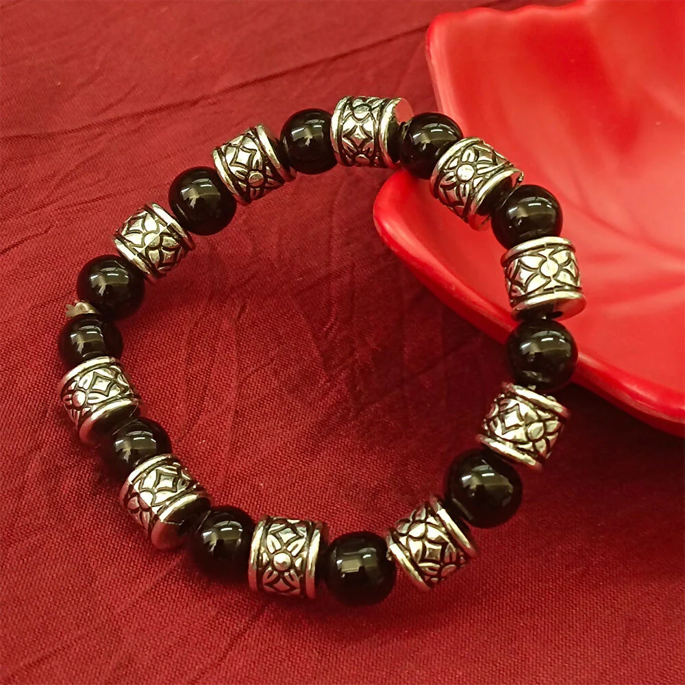 Oxidised Beads Bracelet - Image 4