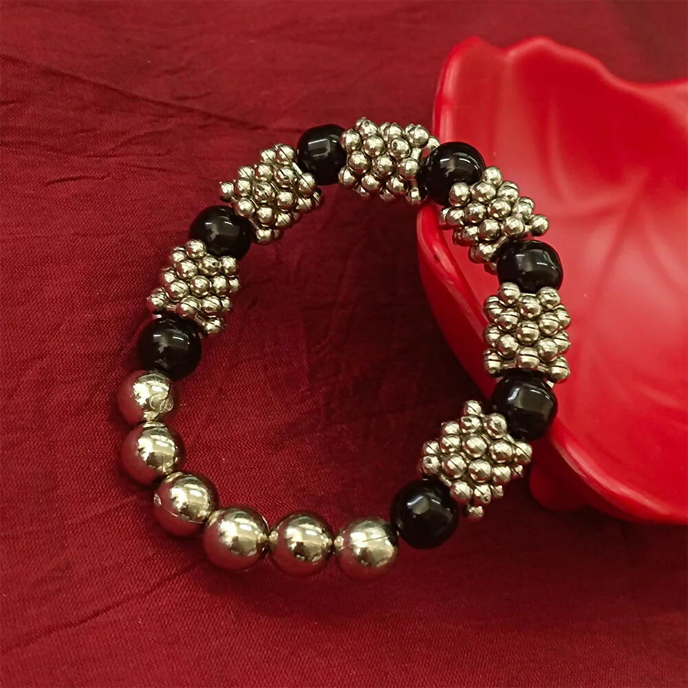 Oxidised Beads Bracelet - Image 2